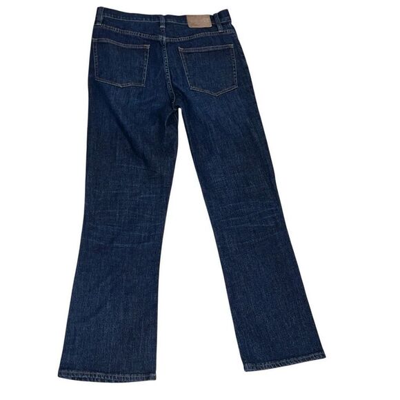 J. Crew Billie Demi Boot Crop Dark Wash Denim Jeans size 29 Tall Long - Picture 2 of 7